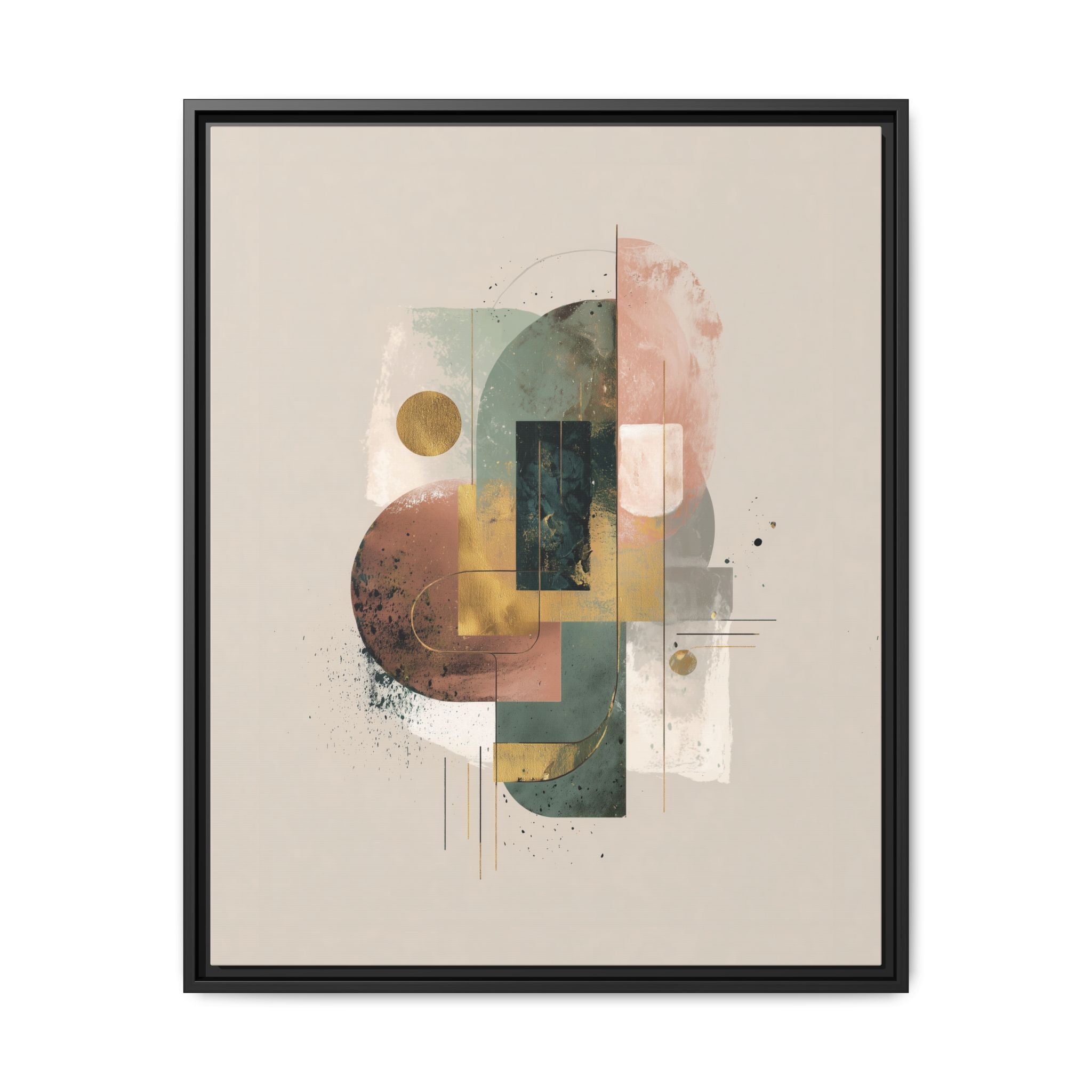 Organic Geometries: Fragmented Forms, Digital Abstract Composition, Layered Minimalist Art   |   Custom Orders Accepted