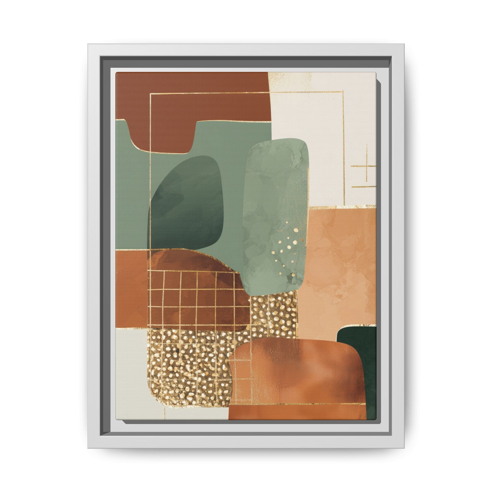 Geometric Harmony: Abstract Minimalist Art, Mid-Century Modern Design, Organic Shapes Composition   |   Custom Orders Accepted