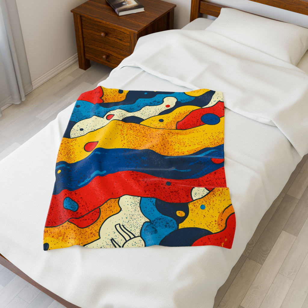 Fluid Chromatics: Mid-Century Modern Abstract, Dynamic Color Landscape   |    Custom Orders Available