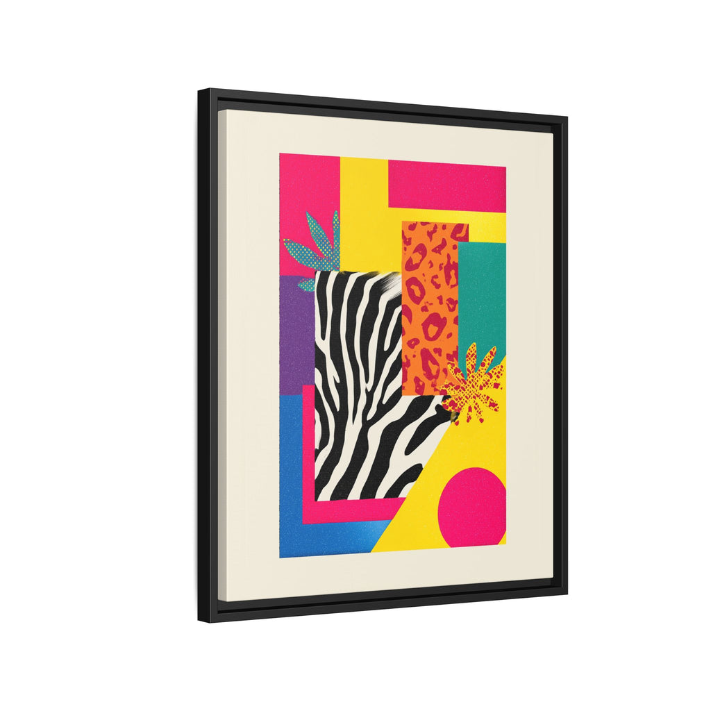 Zebra Stripes & Leopard Spots: 80s Pop Art Design, Memphis Style Graphic, Geometric Color Block Pattern   |   Custom Orders Accepted
