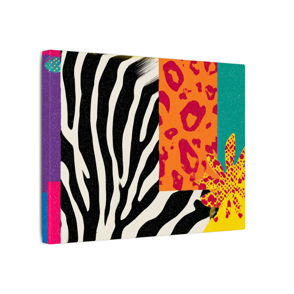 Copy of Pop Geometry: Zebra Leopard Fusion, Geometric Color Block, Modern Abstract Design   |   Custom Orders Accepted