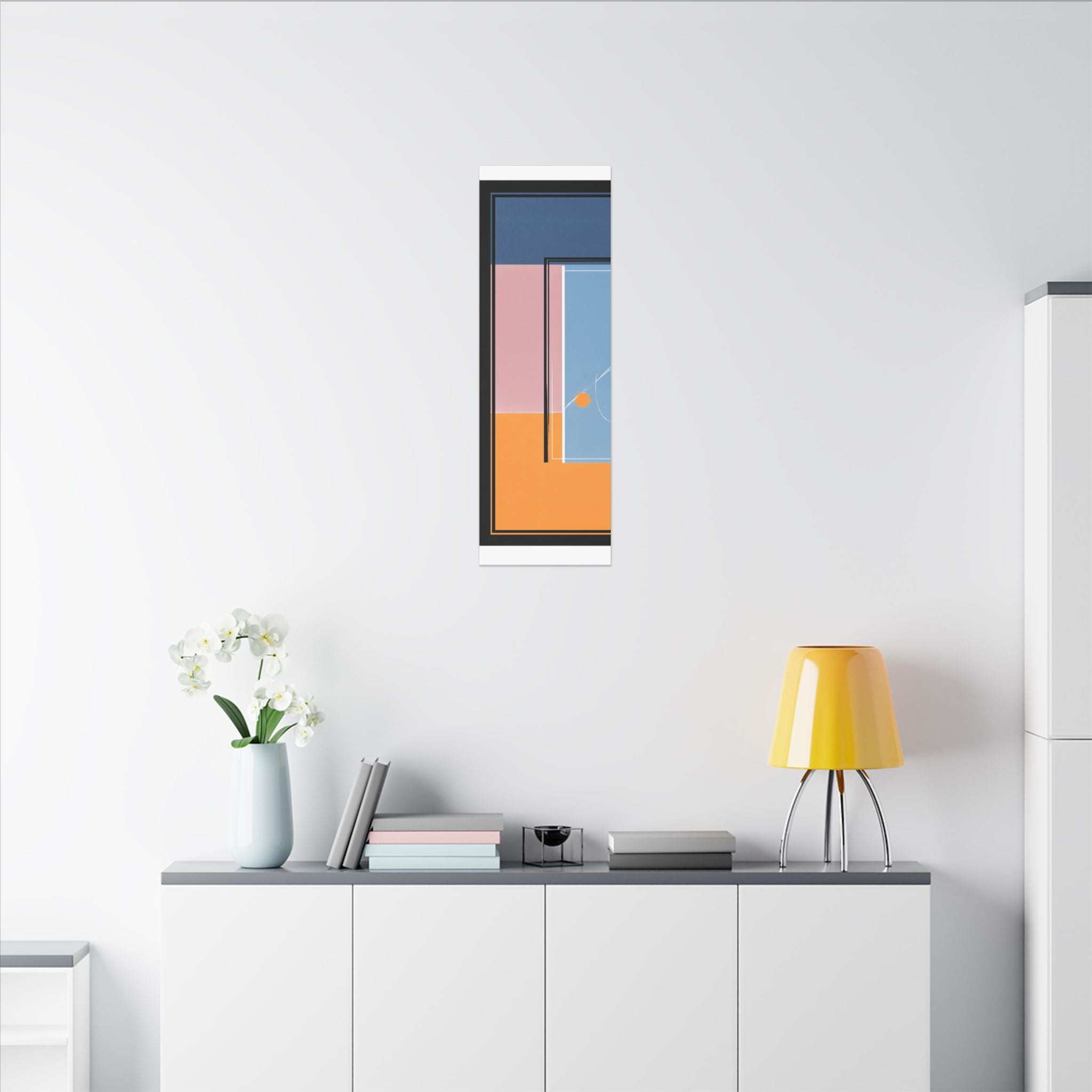 Geometric Harmony: Abstract Minimalist Composition, Modernist Color Fields, Constructivist Design Principles   |   Custom Orders Accepted