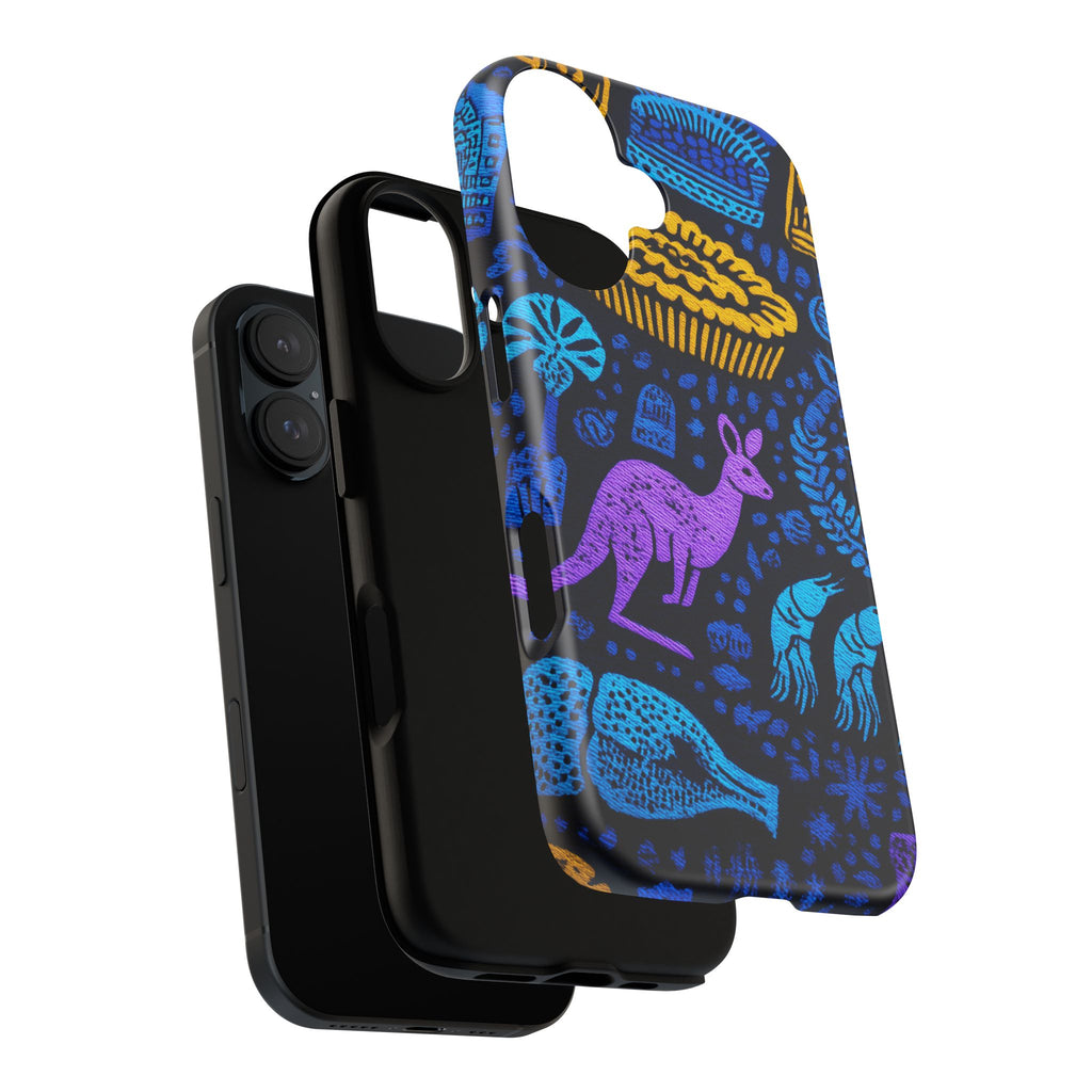 Australian-themed iPhone Case, Tough Phone Cover, Unique Gift for Travelers, Cute Animal Design, Festival & Holiday Accessory
