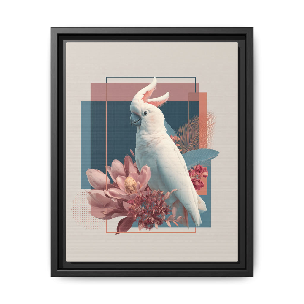 Ethereal Cockatoo: Geometric Wildlife Art, Digital Nature Portrait   |    Custom Orders Available