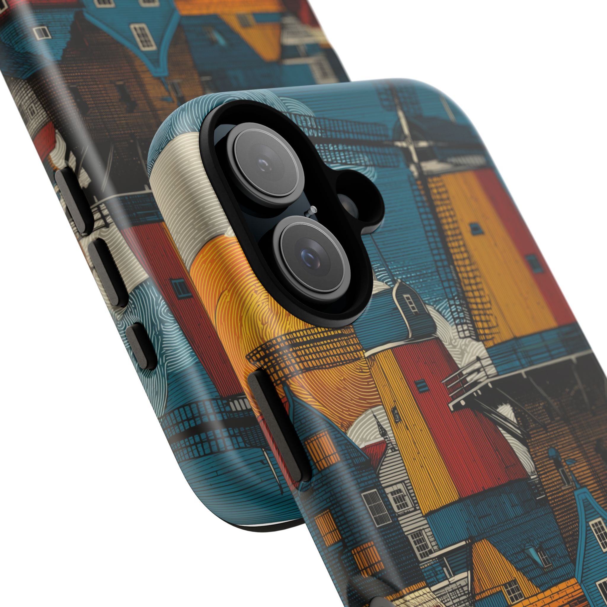 Vibrant Phone Case with Dutch Motif, Tough Cases, Customized Gifts, Unique Cell Phone Accessories, Perfect for Travel Enthusiasts