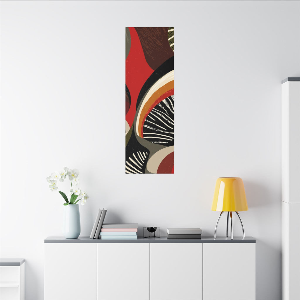 Harmonic Convergence: Organic Geometry, Mid-Century Modern Abstract, Earthy Palette Composition   |   Custom Orders Accepted