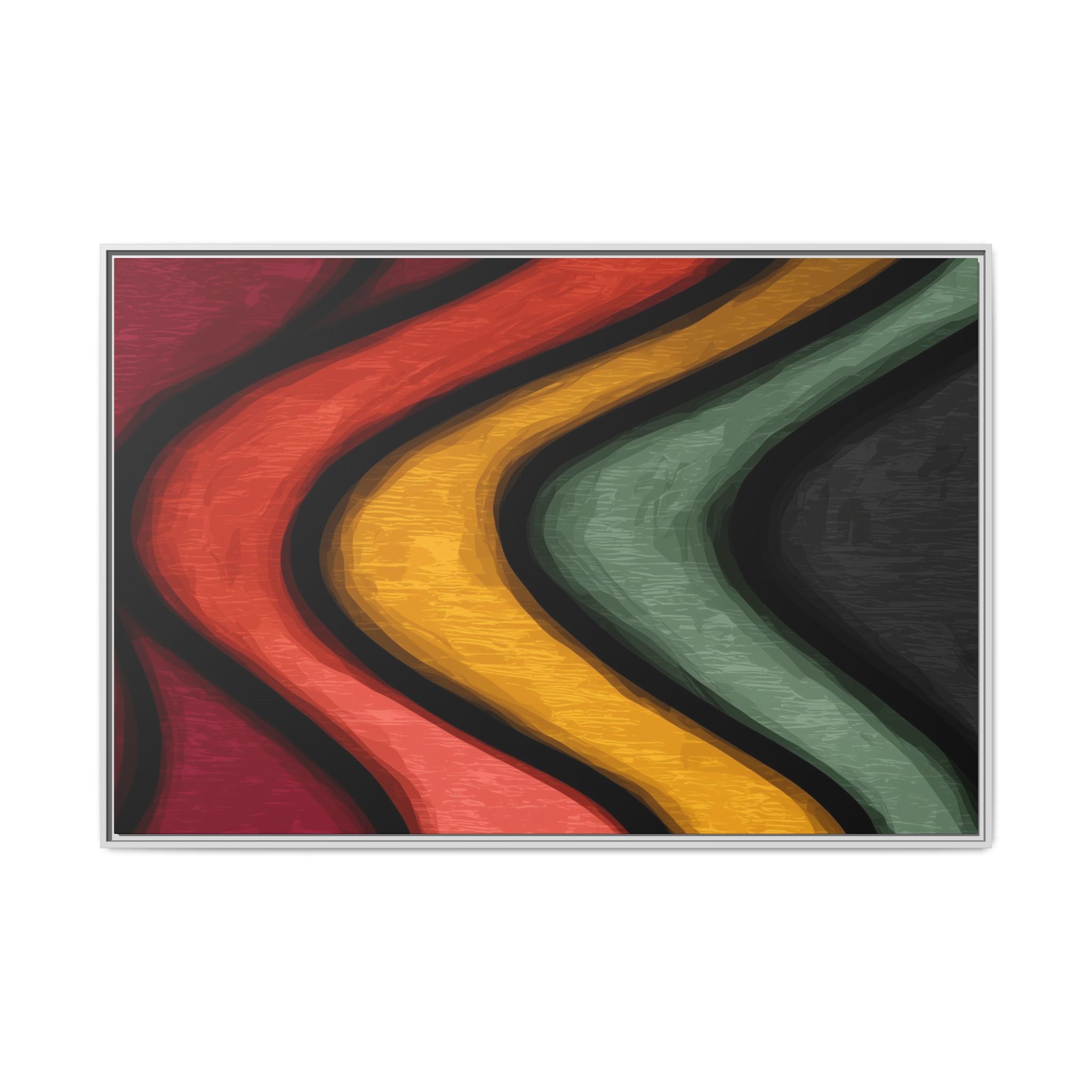 Undulating Rhythms: Vertical Wave Abstractions, Digital Color Flow, Minimalist Organic Motion   |   Custom Orders Accepted