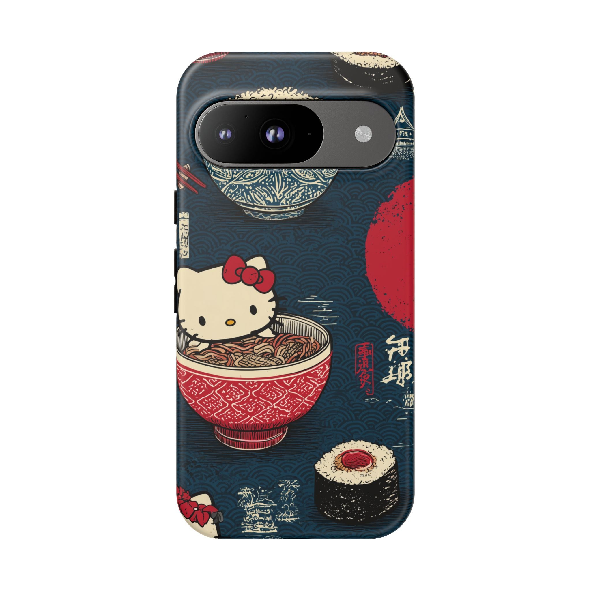 Japanese Kitty Sushi Vibrant Phone Case - Tough Case | Funky, Colorful, Unique Design for Gift, Accessory, Protection, Trendy
