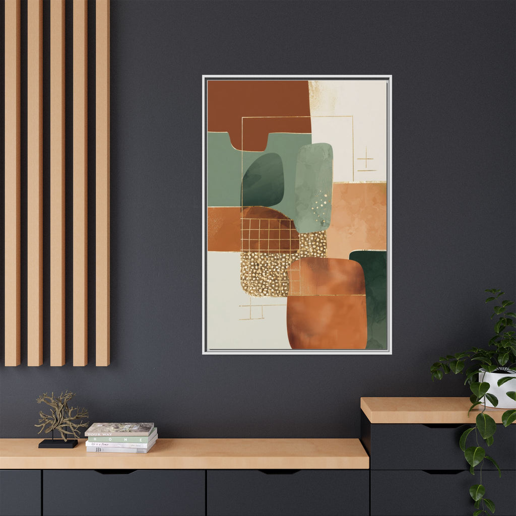 Geometric Harmony: Abstract Minimalist Art, Mid-Century Modern Design, Organic Shapes Composition   |   Custom Orders Accepted