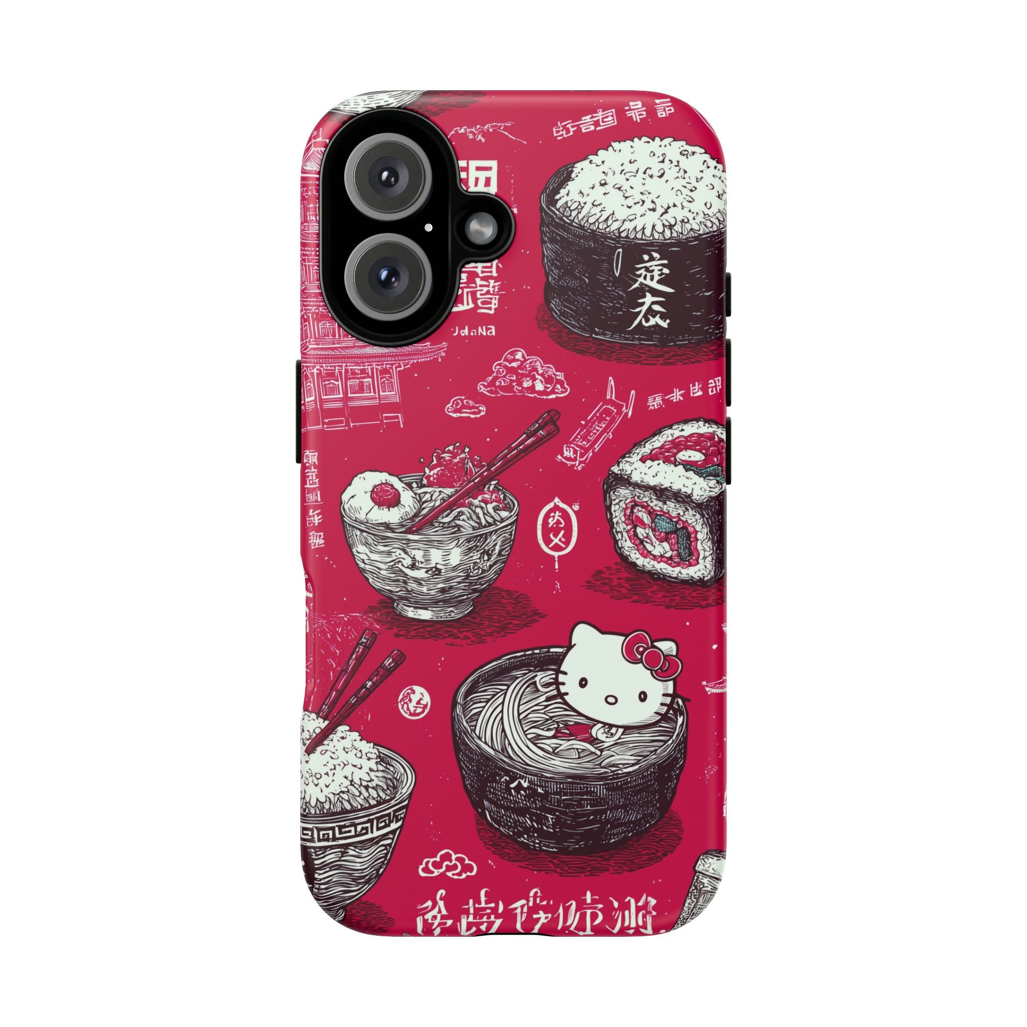 Japanese Kitty Vibrant Phone Case - Tough Case | Funky, Colorful, Unique Design for Personalization, Gift, Accessory, Protection, Trendy