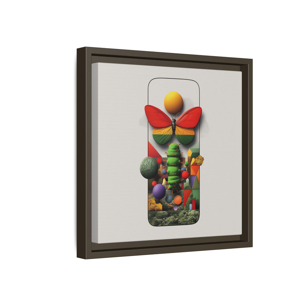 Metamorphosis Framed Print : Geometric Nature Transformation, Vibrant Butterfly Composition   |  Personalized & Custom Orders Available