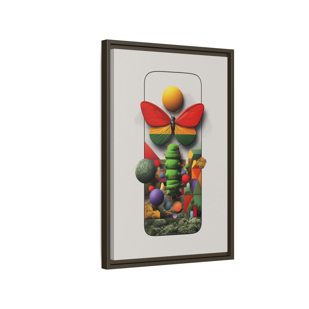 Metamorphosis Framed Print : Geometric Nature Transformation, Vibrant Butterfly Composition   |  Personalized & Custom Orders Available