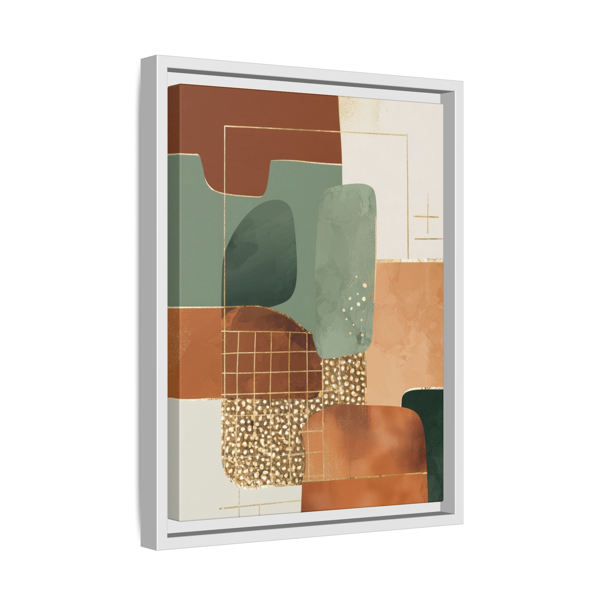 Geometric Harmony: Abstract Minimalist Art, Mid-Century Modern Design, Organic Shapes Composition   |   Custom Orders Accepted