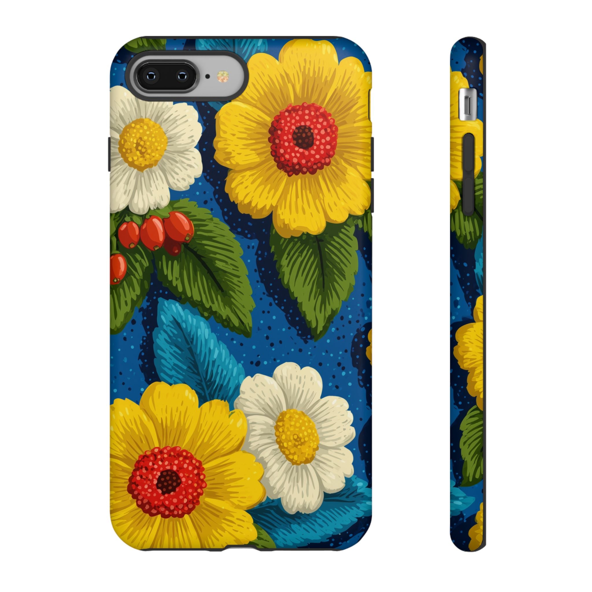 Summer Tough Cases: Floral Fine Art Phone Case, Fun Beach Vibe Phone Accessory, Summer Travel Gift, Colorful Phone Cover, Casual Style Tech
