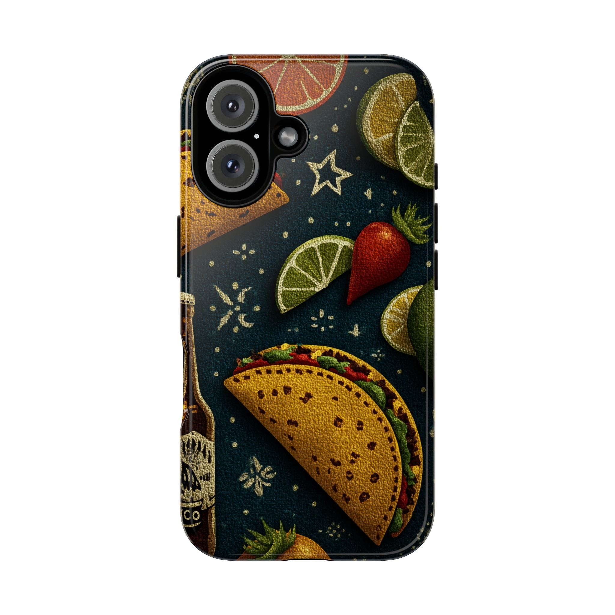Colorful Mexican Foodie Phone Case - Tough Cases Featuring Tacos, Avocados, Perfect for Food Lovers, Gift for Foodies, Fun