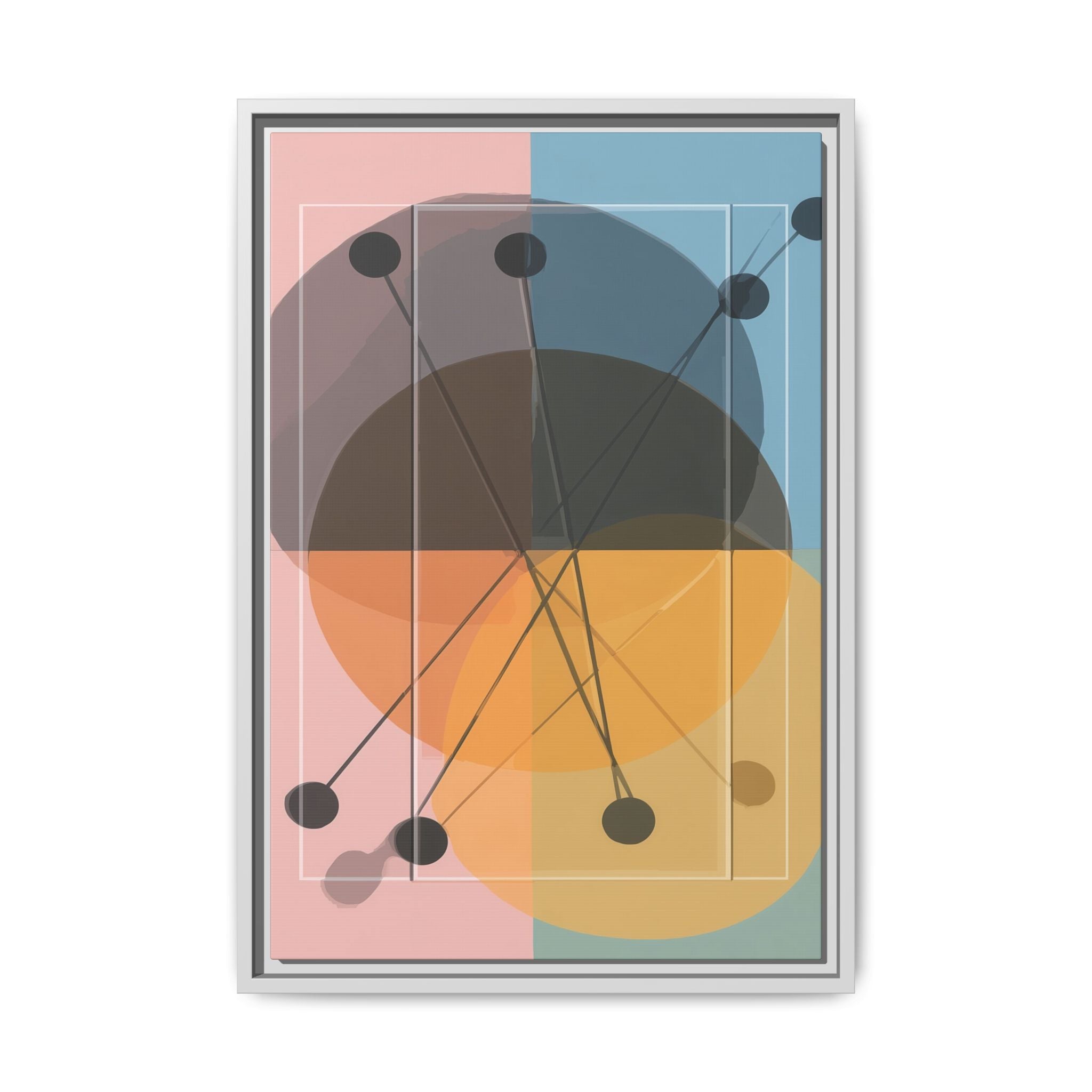 Geometric Intersections: Pastel Quadrants, Mid-Century Minimalism, Network Nodes   |   Custom Orders Accepted