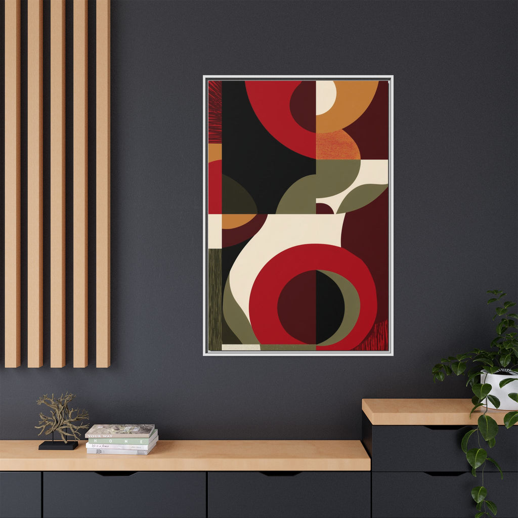 Geometric Intersections: Mid-Century Modern Design, Abstract Architectural Composition, Rhythmic Curved Forms   |   Custom Orders Accepted