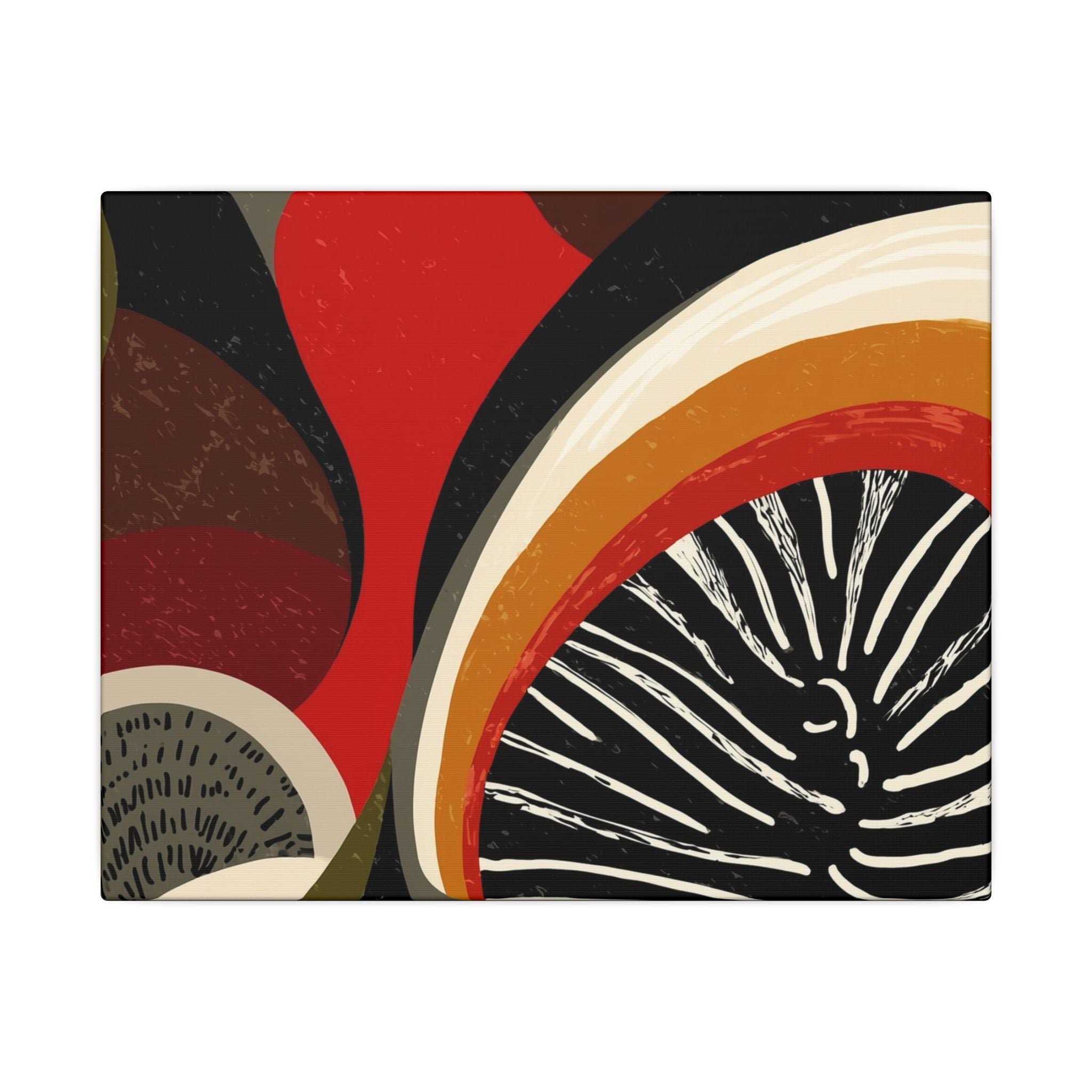Harmonic Convergence: Organic Geometry, Mid-Century Modern Abstract, Earthy Palette Composition   |   Custom Orders Accepted