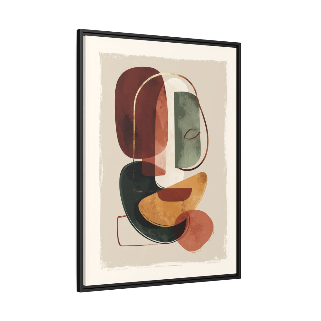 Layered Geometries: Mid-Century Modern Composition, Organic Abstract Design, Translucent Intersecting Shapes   |   Custom Orders Accepted