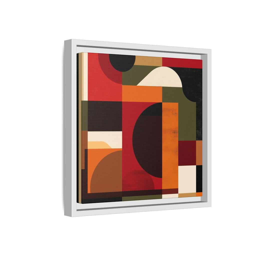 Geometric Convergence: Abstract Bauhaus Design, Constructivist Color Blocks, Architectural Art Composition   |   Custom Orders Accepted
