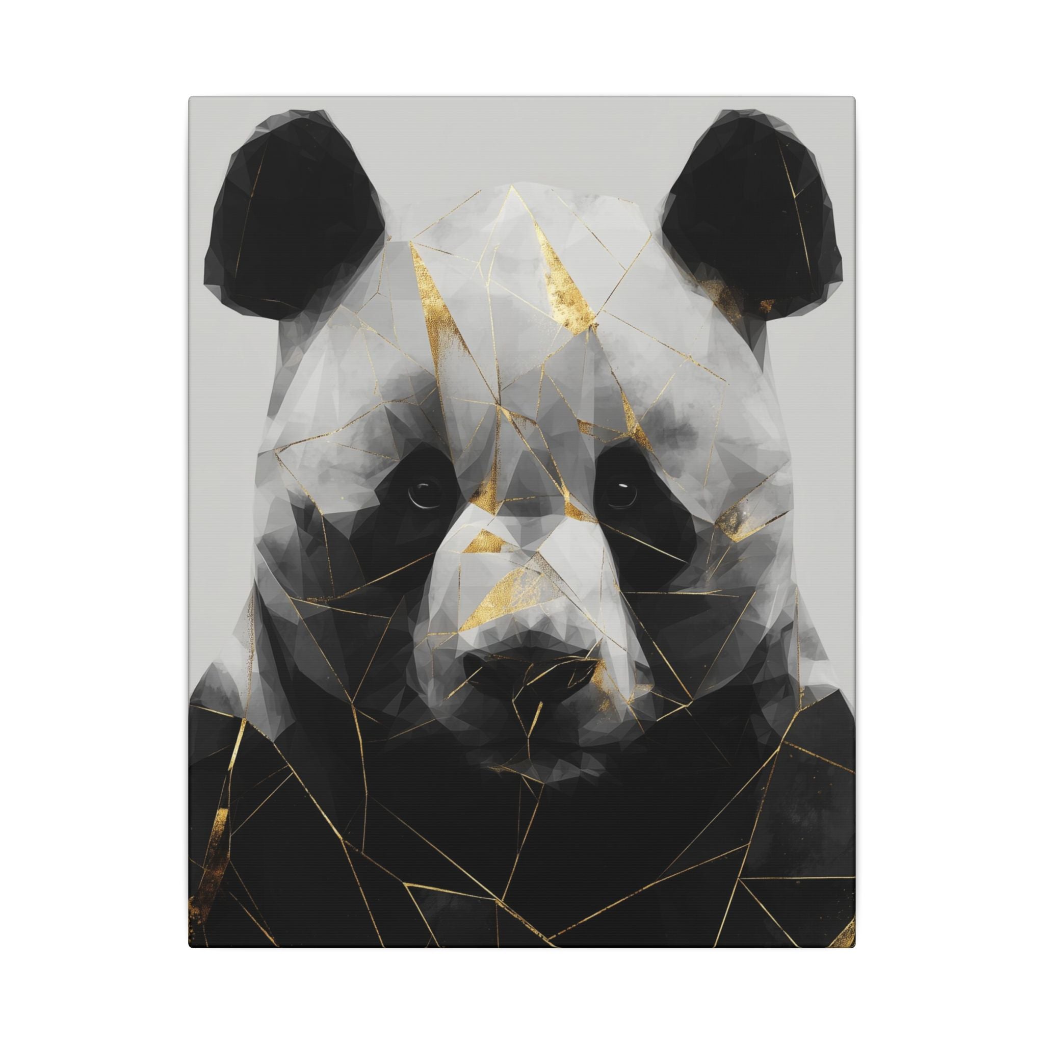 Fractal Panda: Geometric Wildlife Art, Polygonal Portrait, Modern Digital Design   |  Personalized & Custom Orders Available