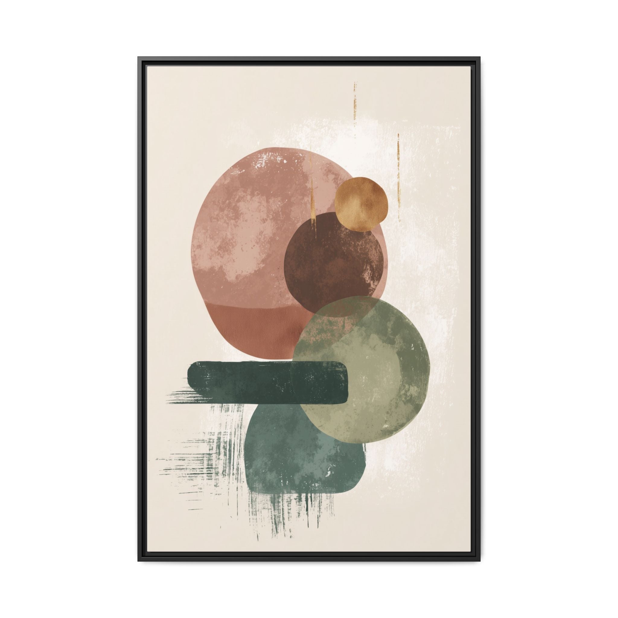 Organic Intersections: Watercolor Abstraction, Earth Tone Composition, Modern Minimalist Art   |   Custom Orders Accepted