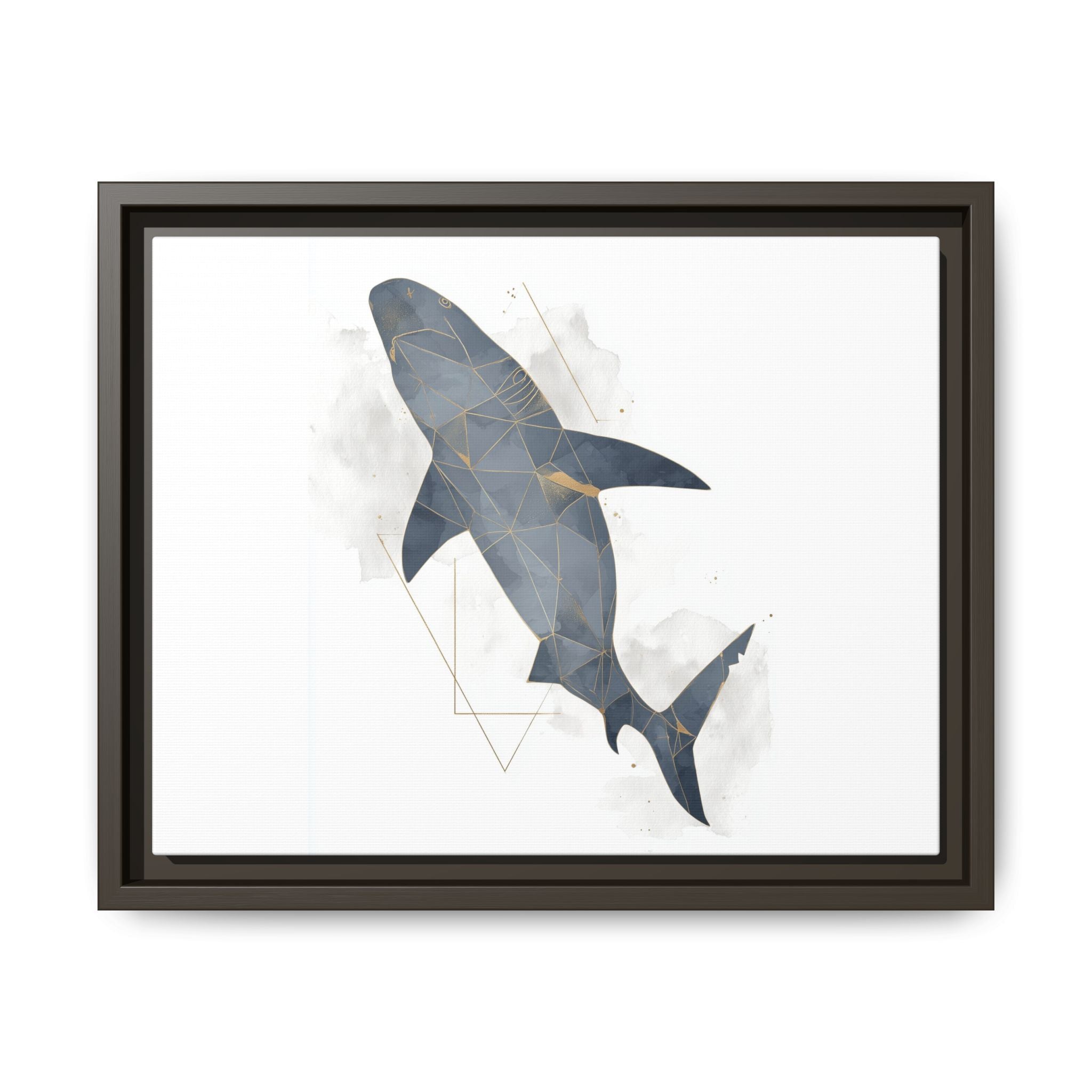 Aquatic Geometry: Shark Polygon Abstraction, Oceanic Digital Art   |  Personalized & Custom Orders Available