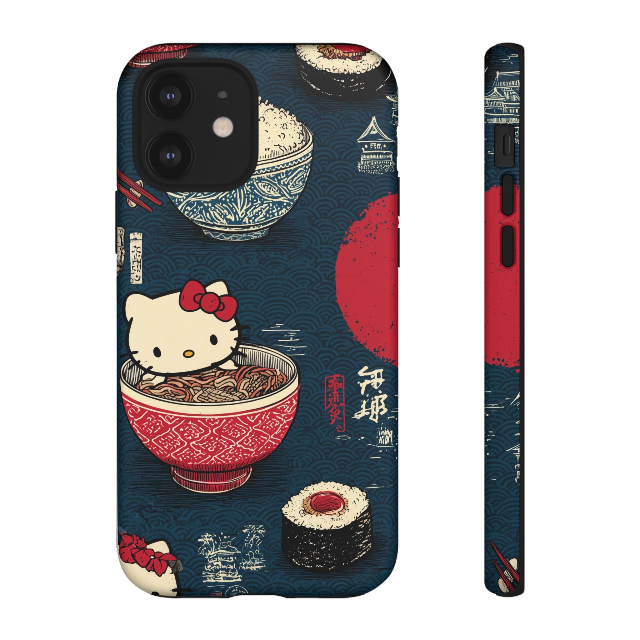 Japanese Kitty Sushi Vibrant Phone Case - Tough Case | Funky, Colorful, Unique Design for Gift, Accessory, Protection, Trendy