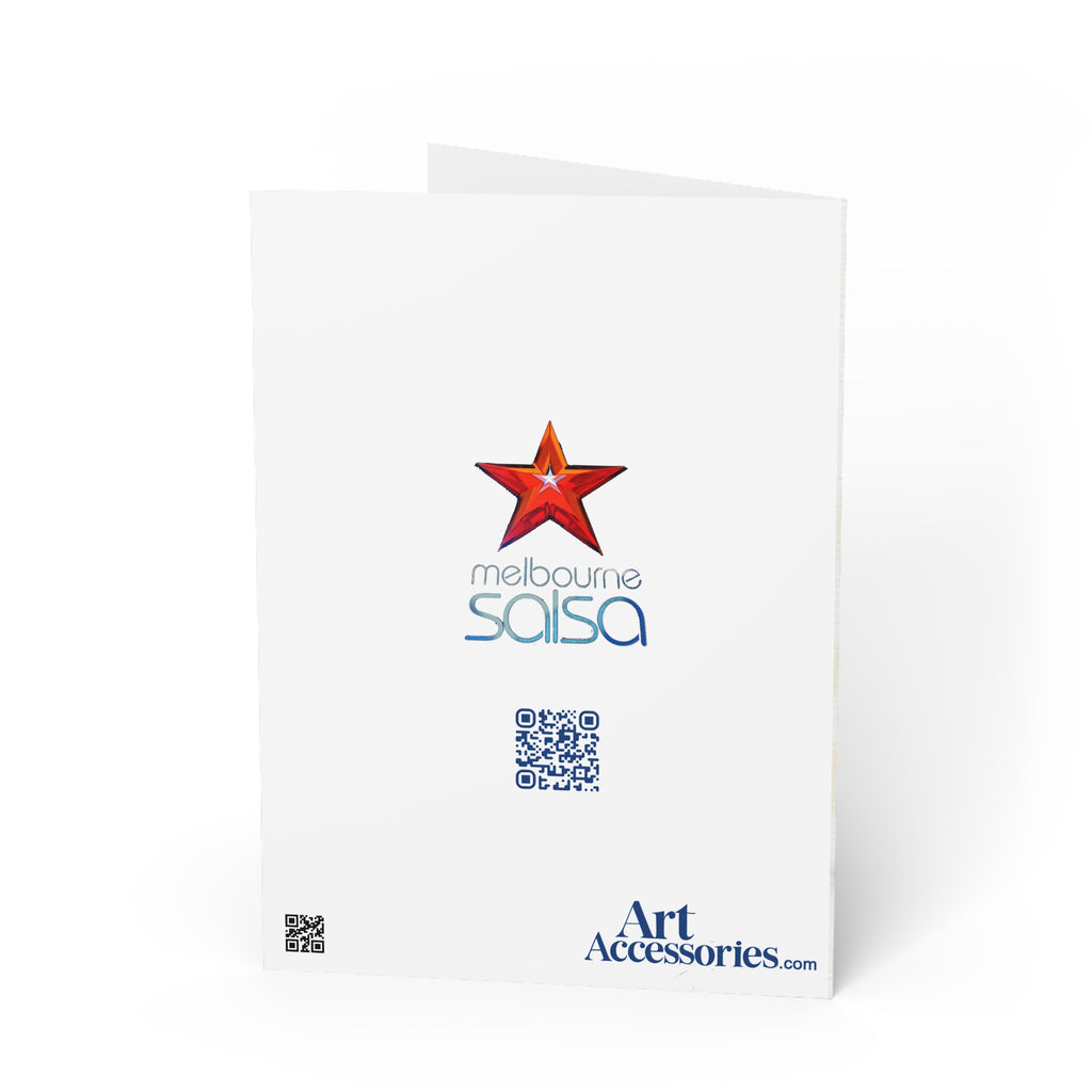 Christmas Salsa Dancing Greeting Card