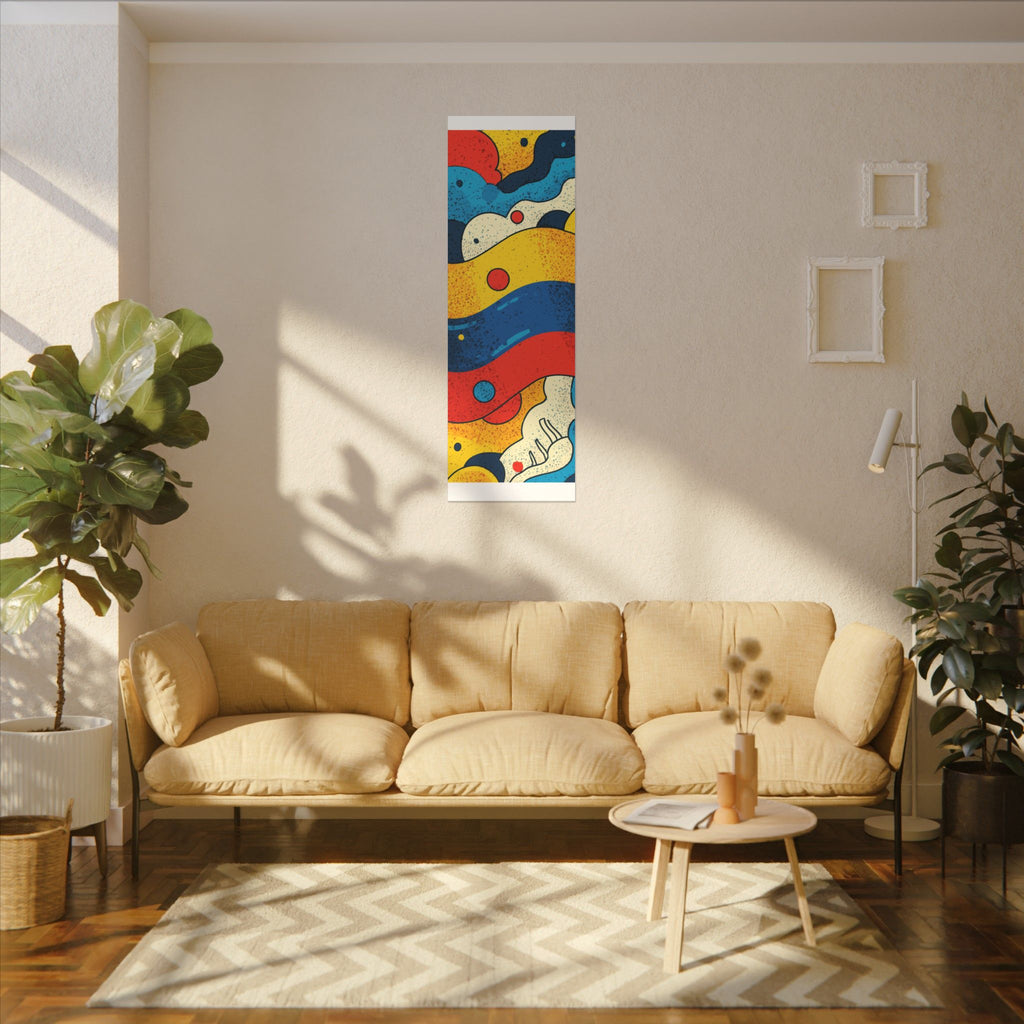 Fluid Dynamics: Retro Abstract Shapes, Mid-Century Modern Motion, Geometric Color Waves   |   Custom Orders Accepted