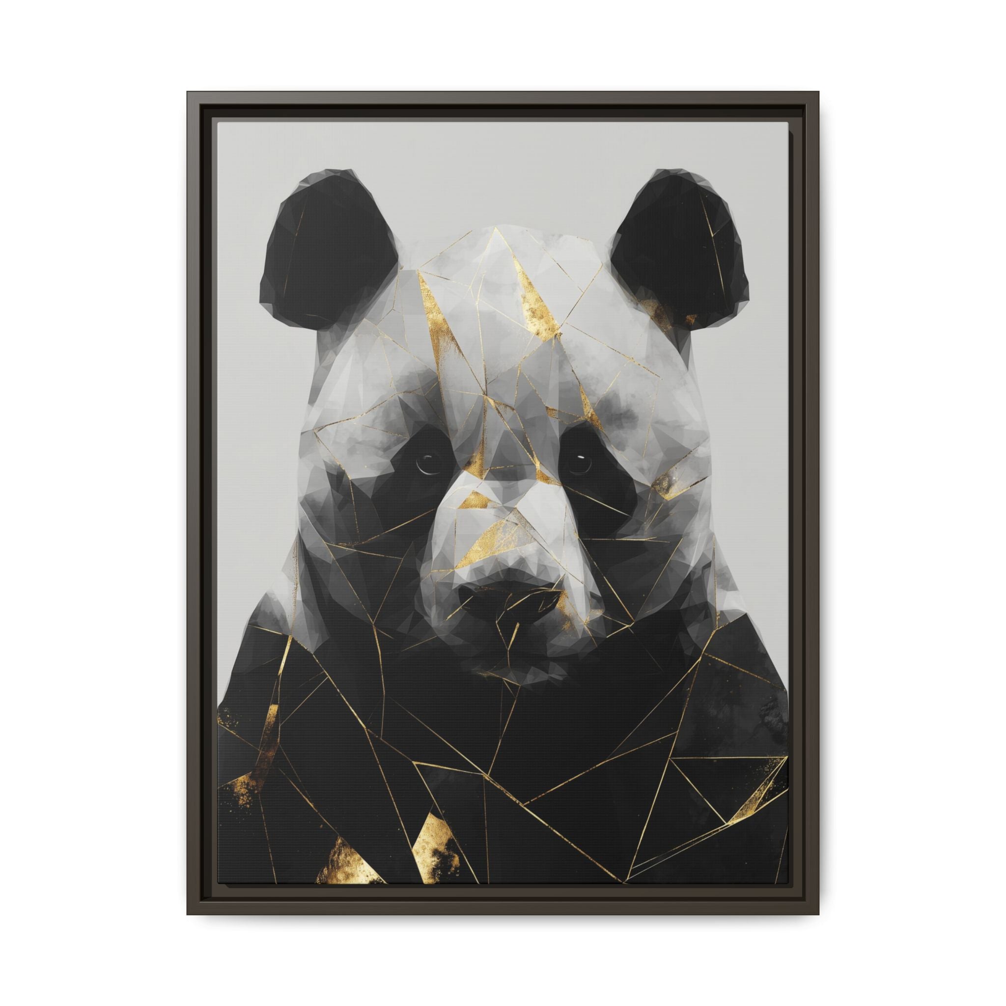 Fractured Panda: Geometric Wildlife Art, Low-Poly Contemporary Portrait   |  Personalized & Custom Orders Available