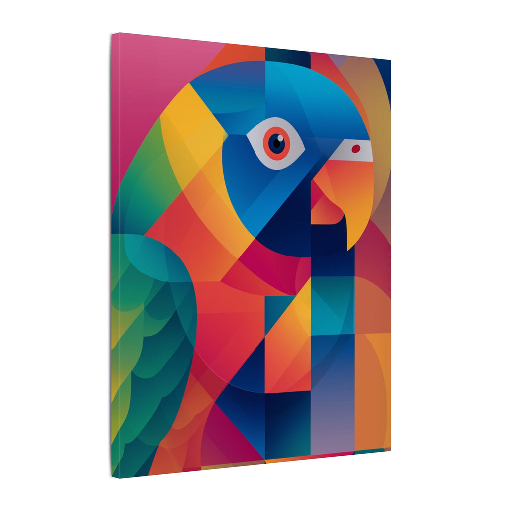 Prismatic Parrot: Cubist Digital Art, Geometric Color Explosion   |    Custom Orders Available