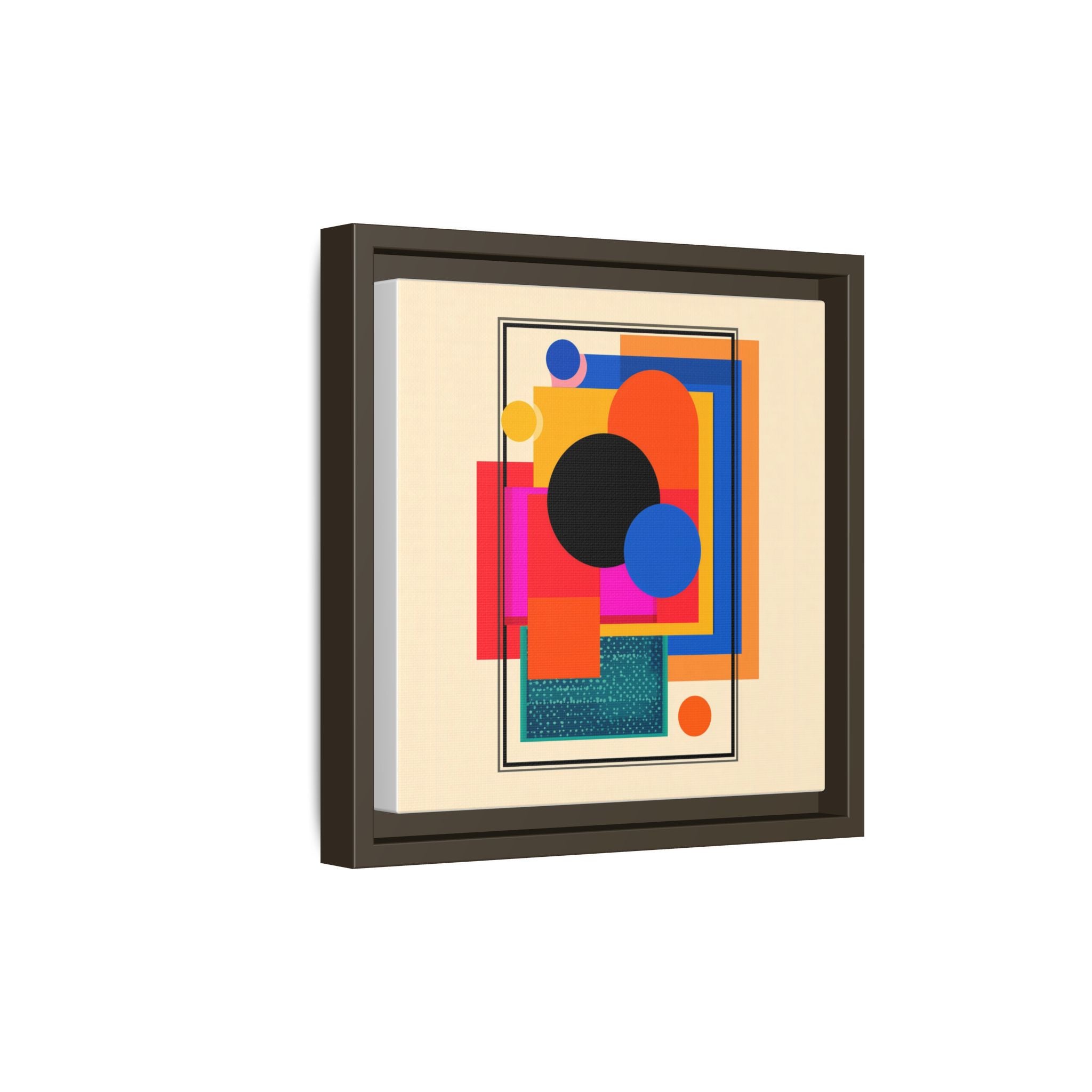 Geometric Harmony: Abstract Color Blocks, Mid-Century Modern Design, Minimalist Art Composition   |   Custom Orders Accepted