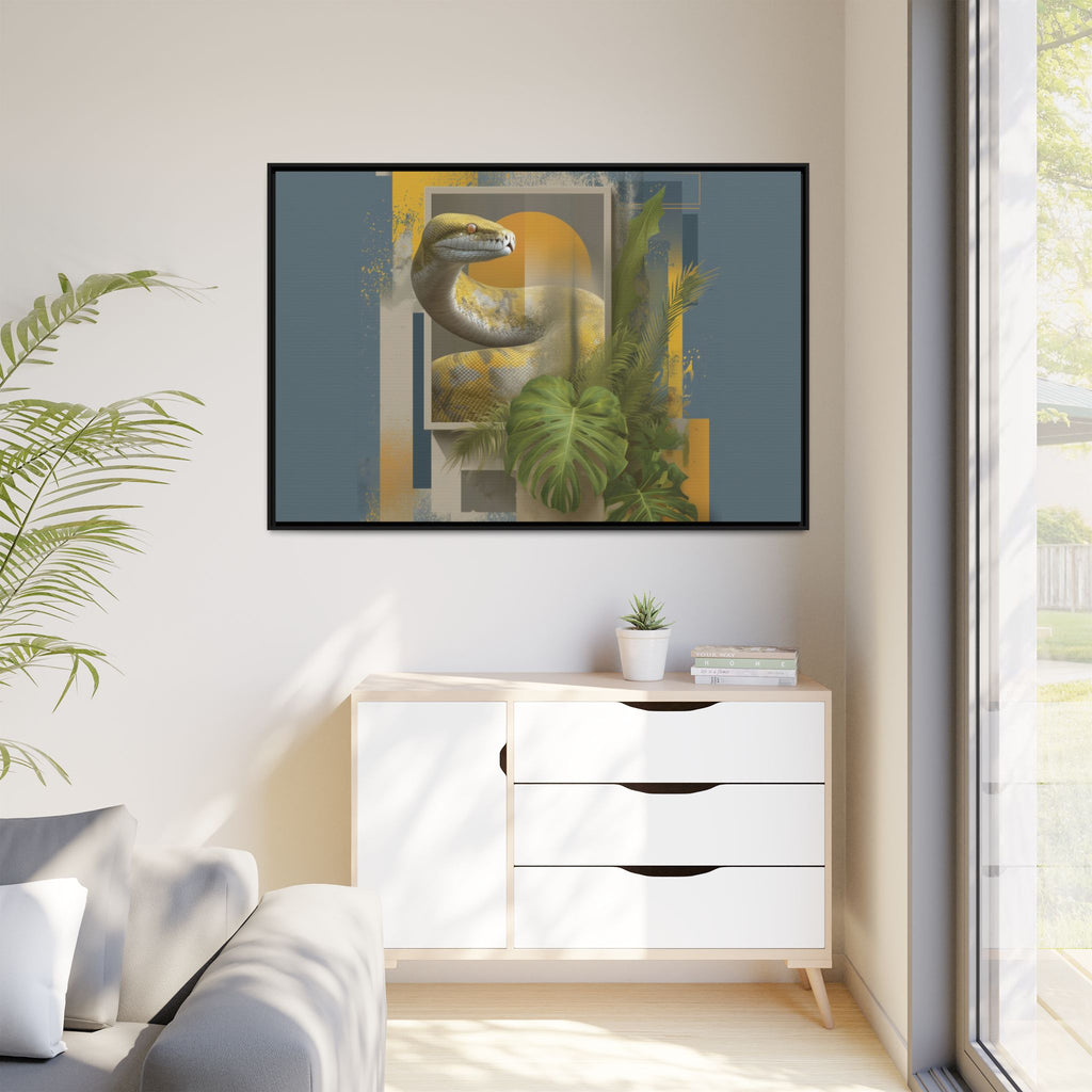 Serpent in Geometrics: Tropical Graphic Design, Modern Nature Illustration   |    Custom Orders Available