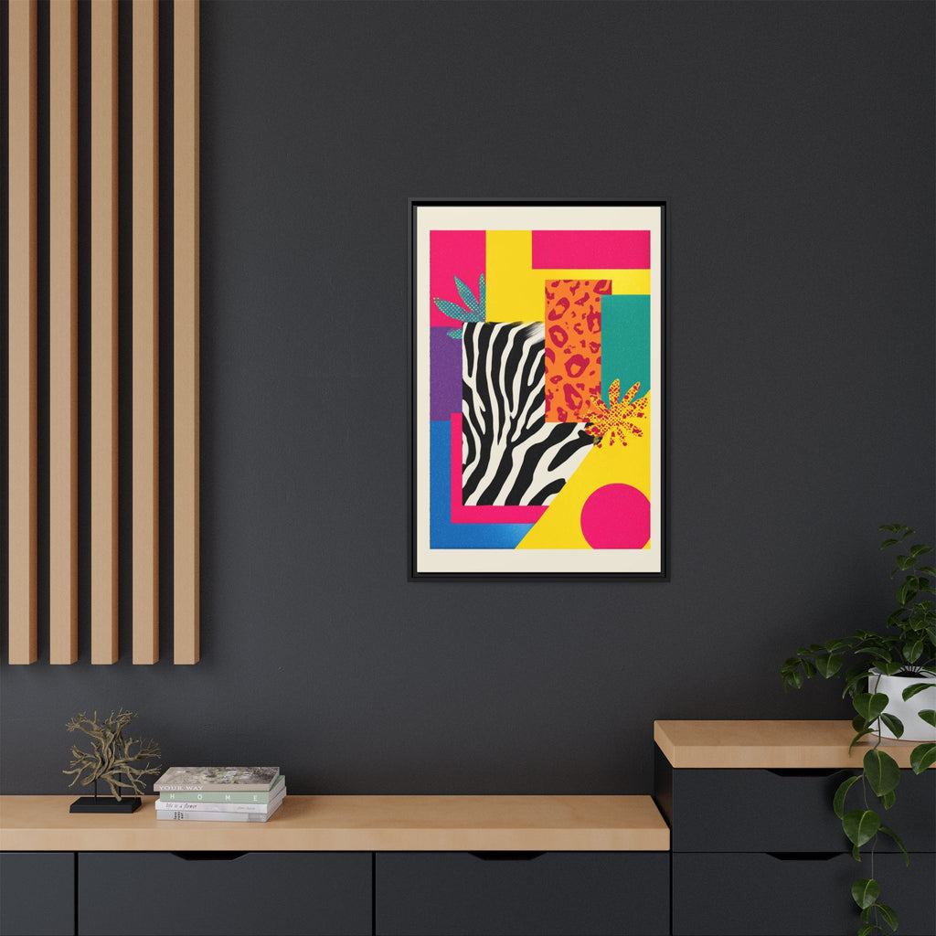 Zebra Stripes & Leopard Spots: 80s Pop Art Design, Memphis Style Graphic, Geometric Color Block Pattern   |   Custom Orders Accepted