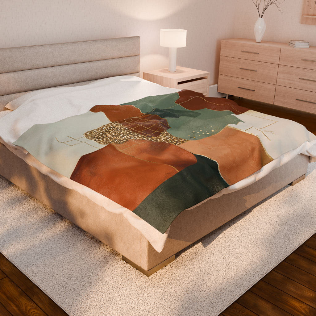 Geometric Harmony Doona Cover, Quilt Cover, Duvet, Bedding , Mid-Century Abstract Composition   |    Custom Orders Available