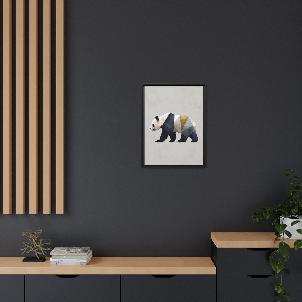 Geometric Panda: Cubist Animal Portrait, Modern Minimalist Art Style   |  Personalized & Custom Orders Available