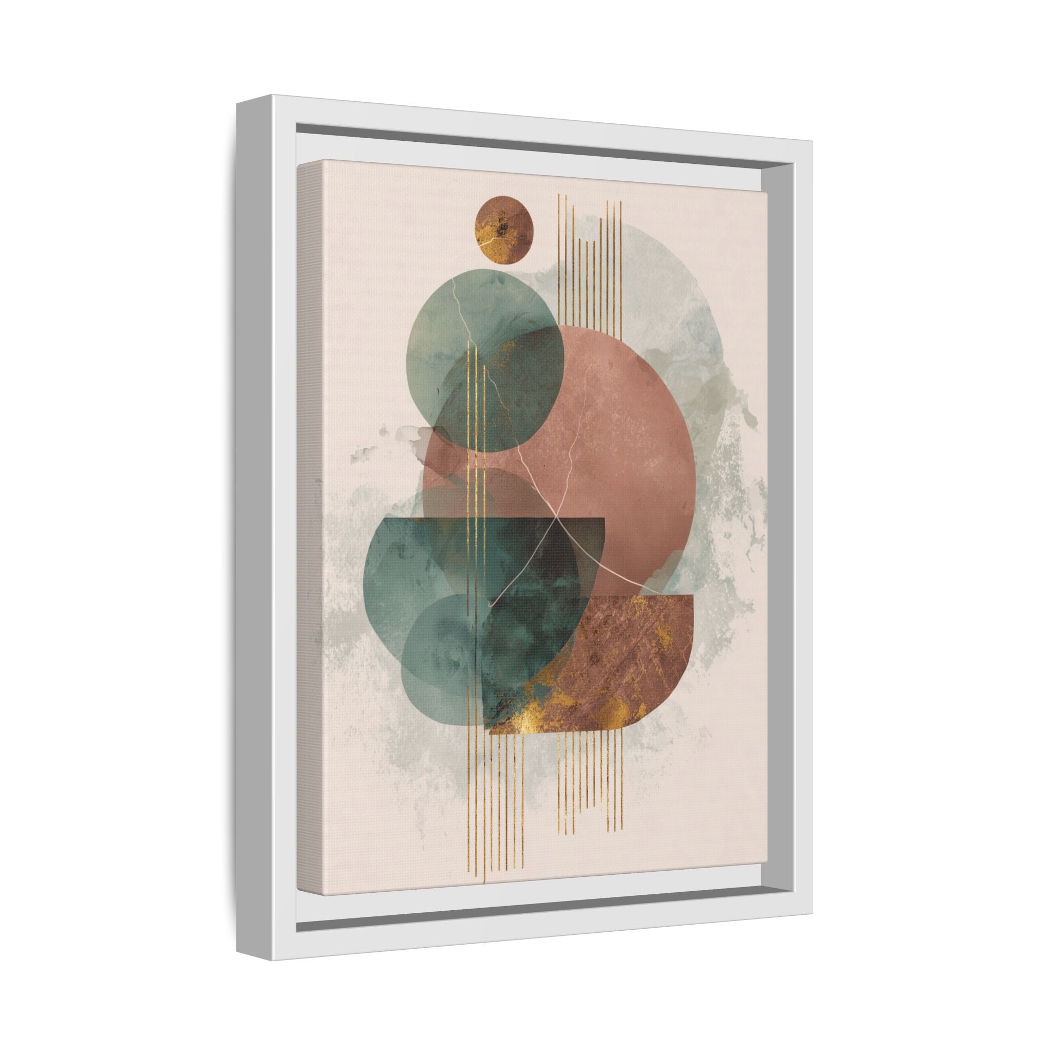 Translucent Geometries: Abstract Circles, Mid-Century Minimalism, Watercolor Layers   |   Custom Orders Accepted