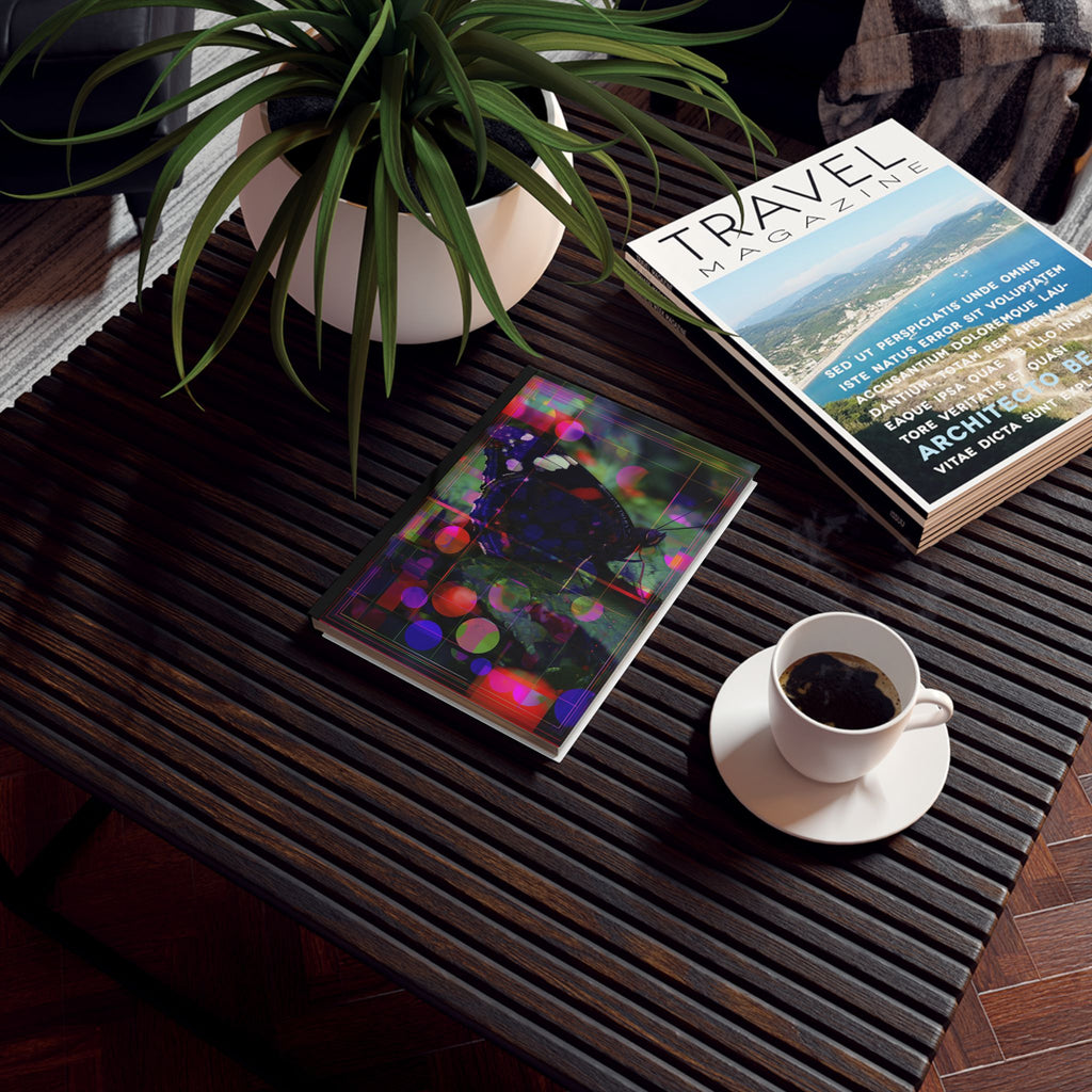 Personalized Geometric Butterfly Journal: Digital Art, Geometric Art, Personalized Journal   |    Custom Orders Accepted