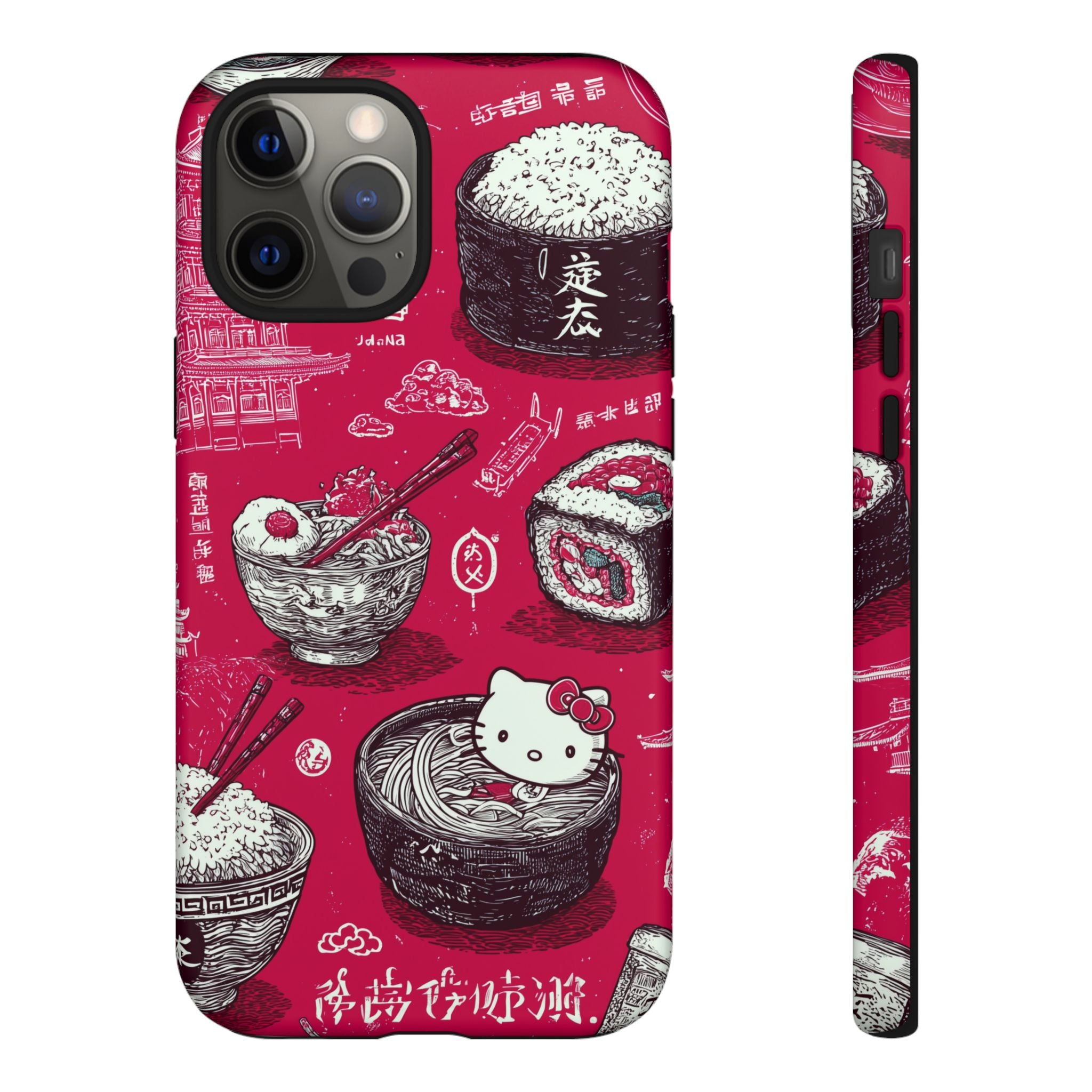 Japanese Kitty Vibrant Phone Case - Tough Case | Funky, Colorful, Unique Design for Personalization, Gift, Accessory, Protection, Trendy