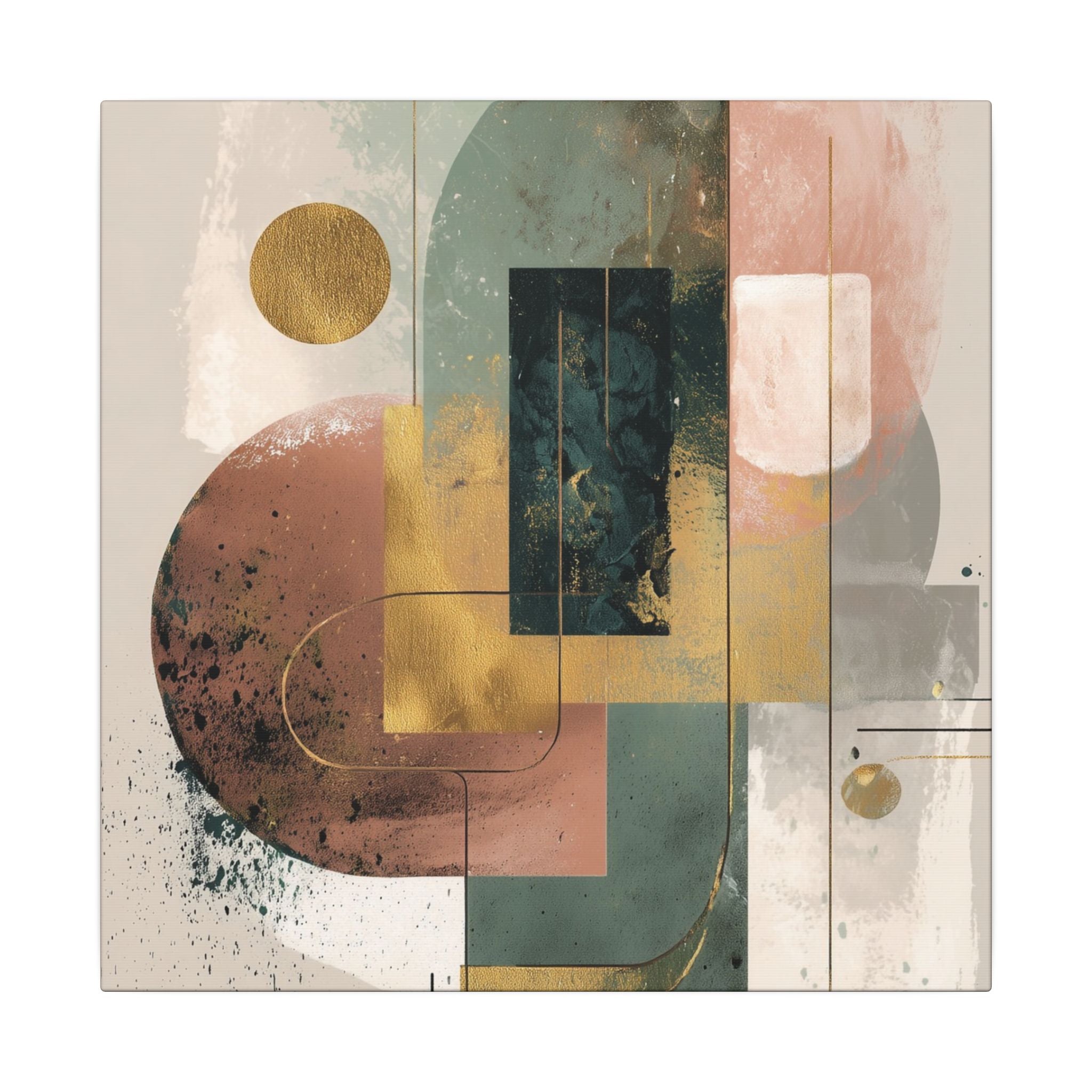 Geometric Harmony: Abstract Composition, Modernist Minimalism, Ethereal Design Layers   |   Custom Orders Accepted