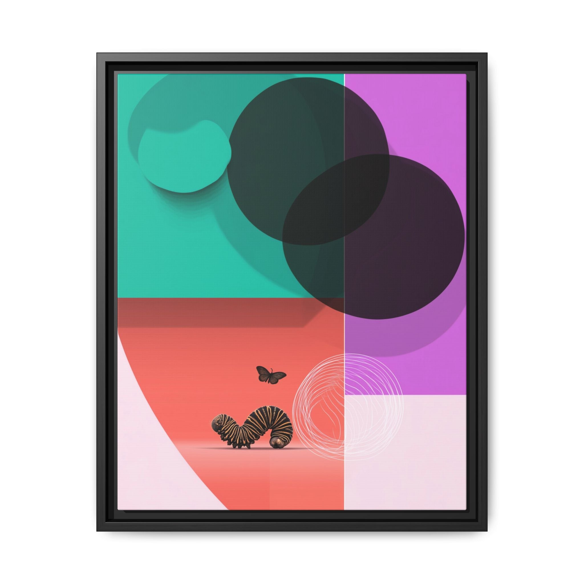 Metamorphosis in Color: Geometric Butterfly Transformation, Abstract Graphic Design   |    Custom Orders Available