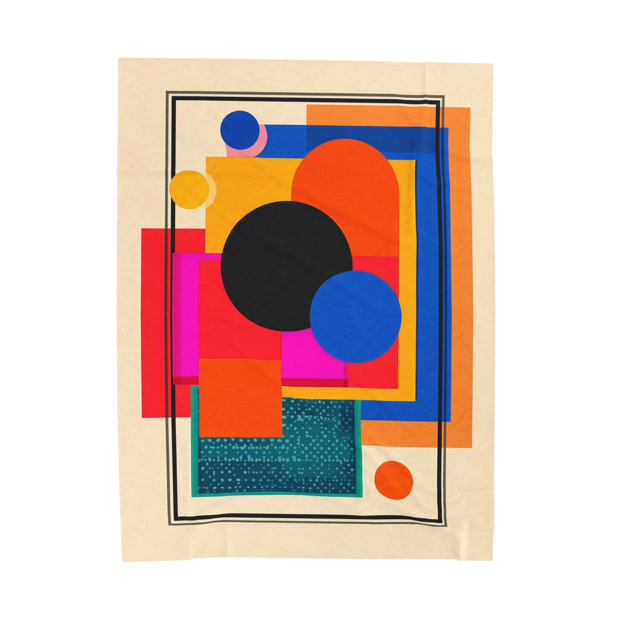 Geometric Convergence: Abstract Modernist Composition, Constructivist Color Study   |    Custom Orders Available