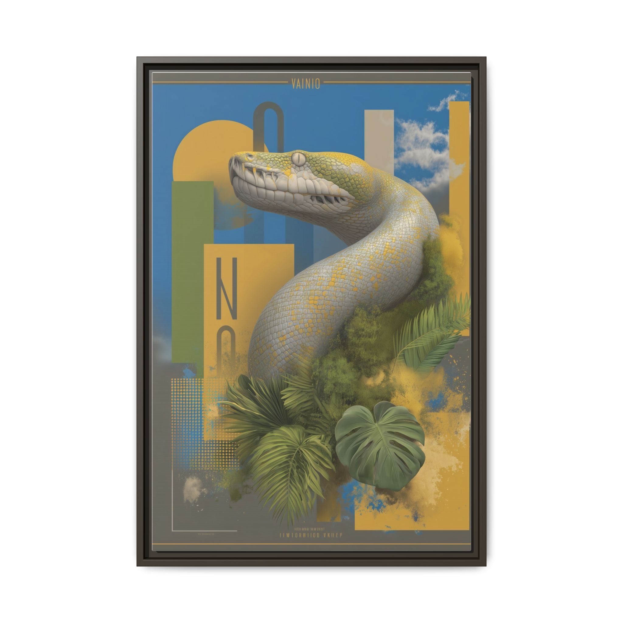 Serpent's Geometry: Tropical Realism, Digital Wildlife Composition   |    Custom Orders Available
