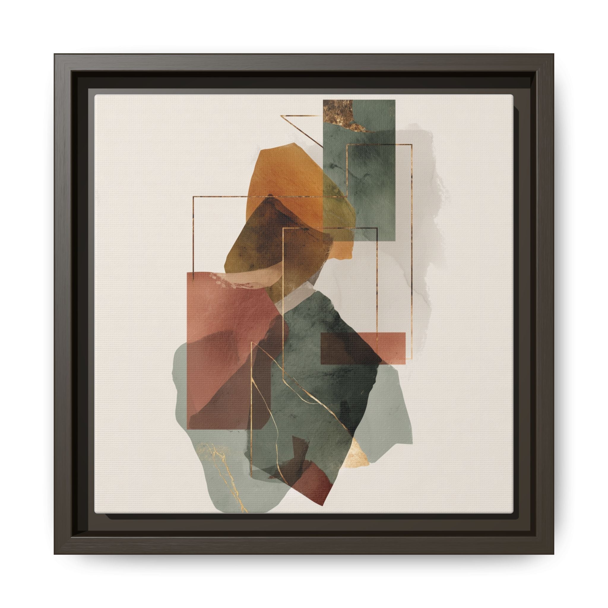 Harmonic Geometries: Architectural Abstraction, Earthy Palette, Minimalist Composition   |   Custom Orders Accepted