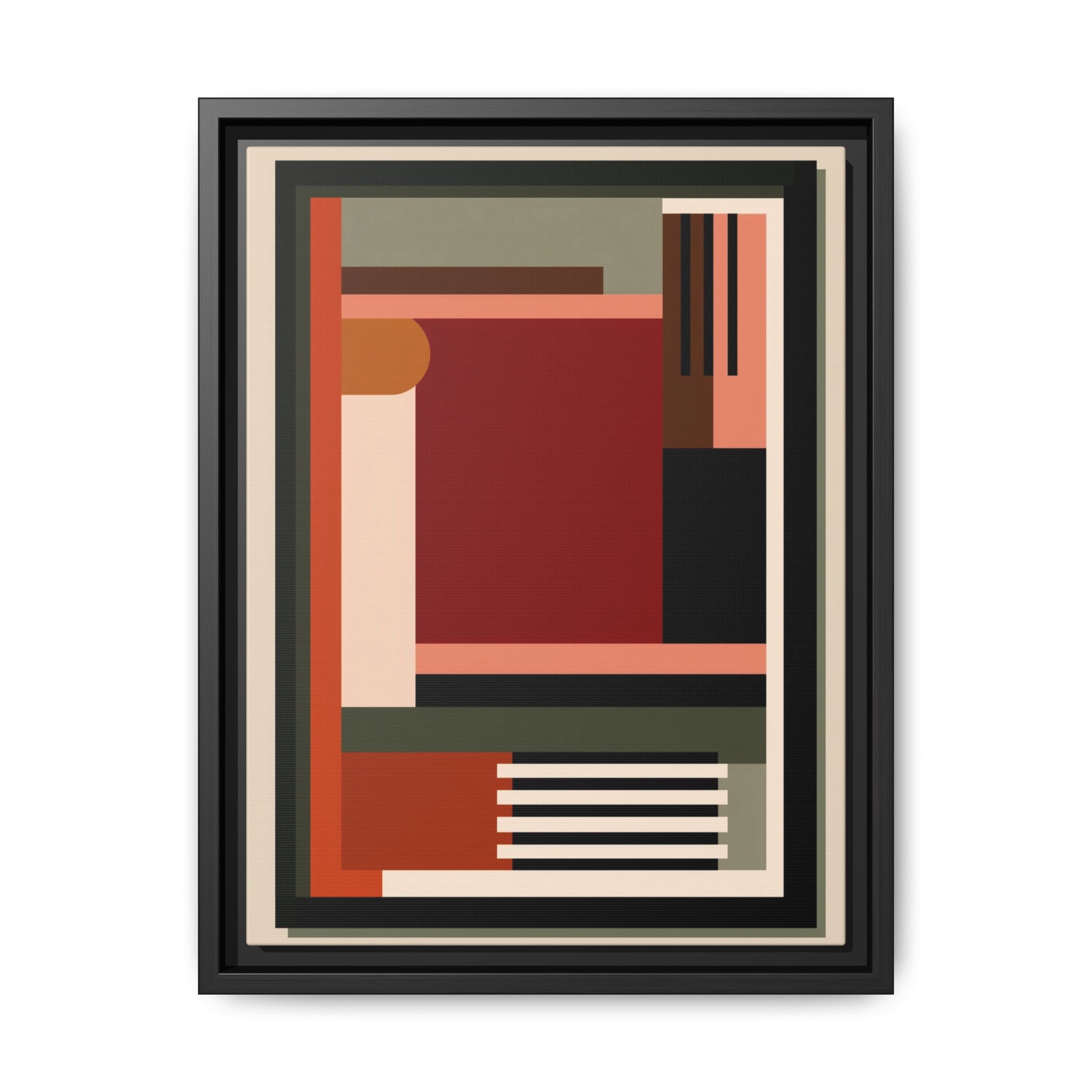 Architectural Geometries: Modern Abstract Composition, Bauhaus-Inspired Design, Geometric Color Blocking   |   Custom Orders Accepted