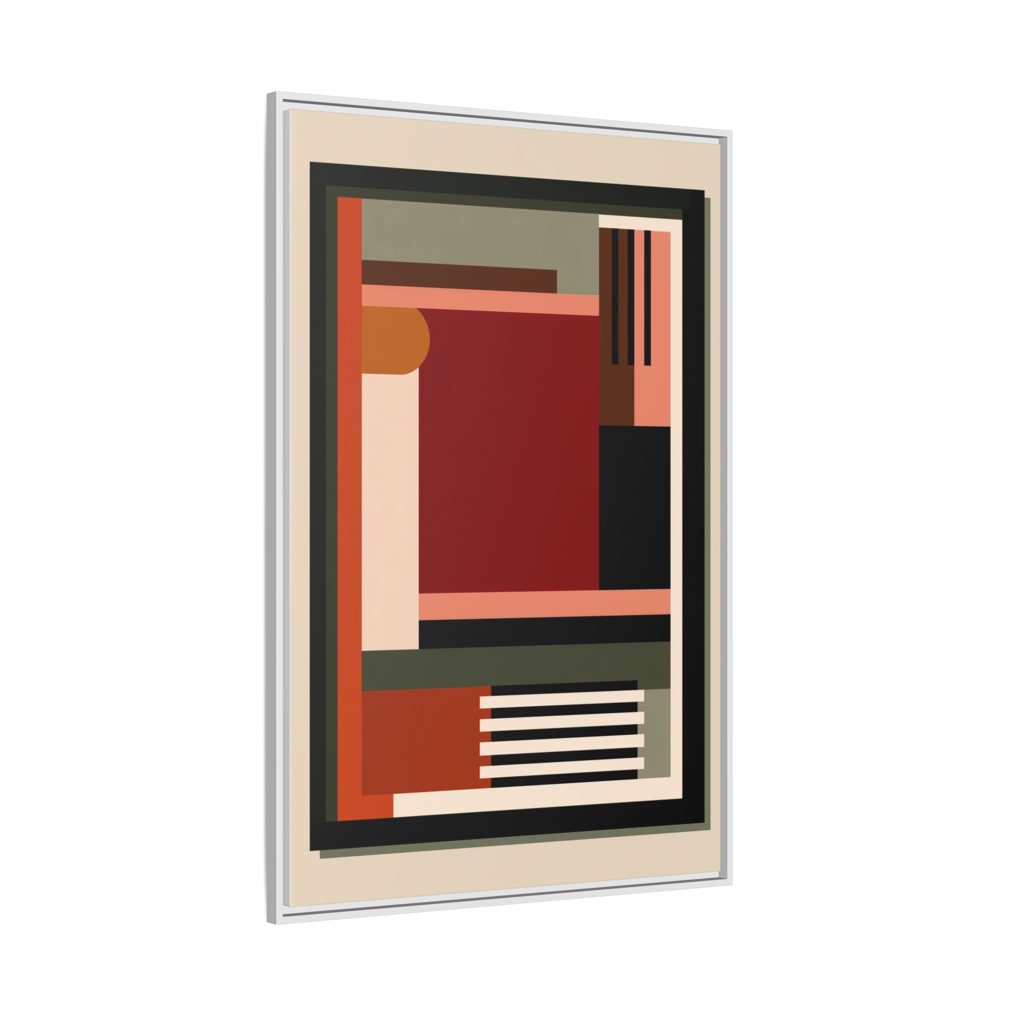 Architectural Geometries: Modern Abstract Composition, Bauhaus-Inspired Design, Geometric Color Blocking   |   Custom Orders Accepted