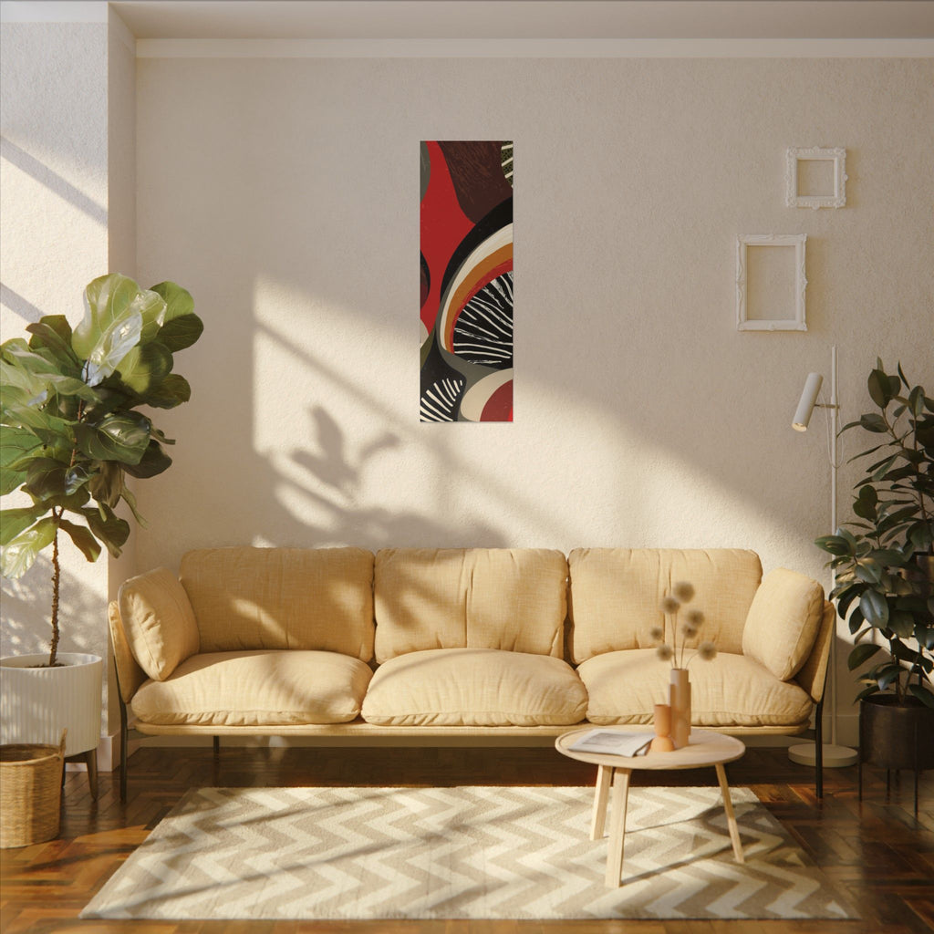 Harmonic Convergence: Organic Geometry, Mid-Century Modern Abstract, Earthy Palette Composition   |   Custom Orders Accepted