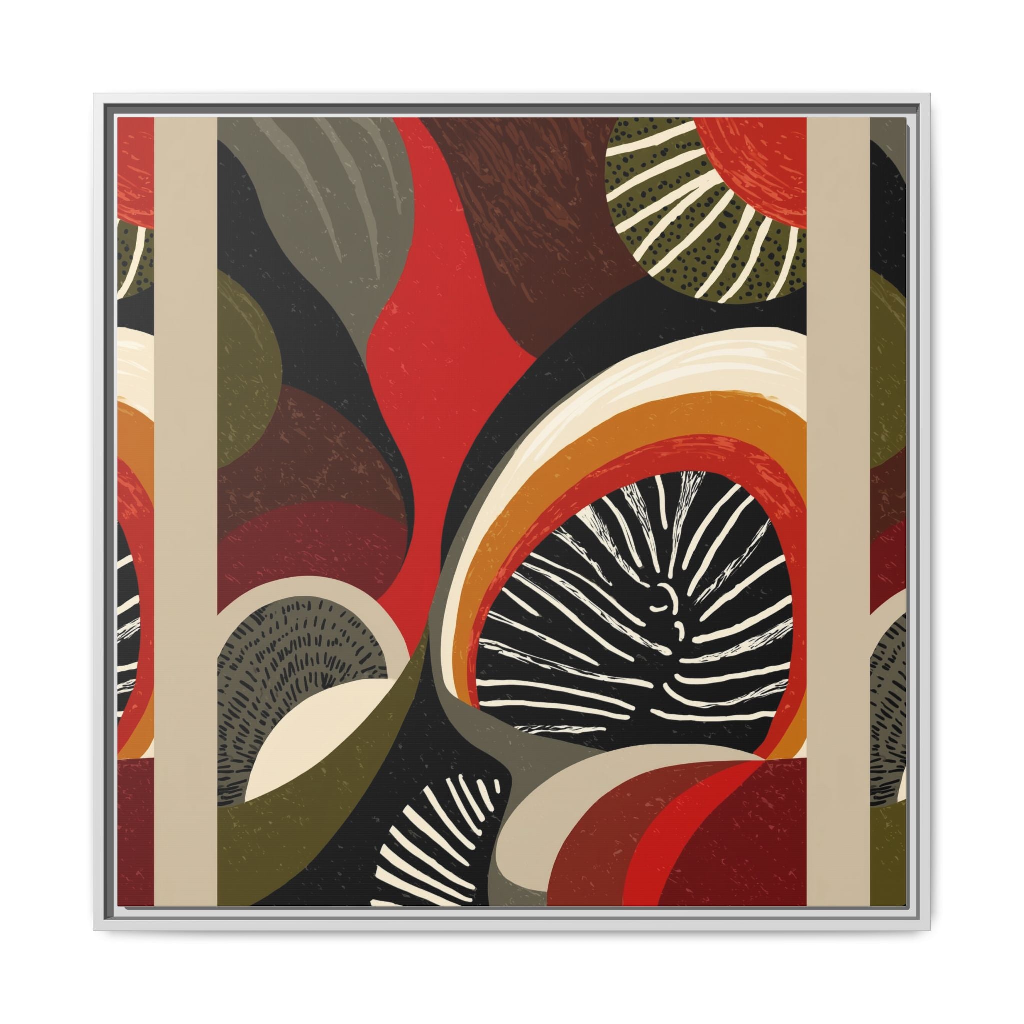 Geometric Rhythm: Abstract Composition, Mid-Century Modern Art, Radial Design Inspiration   |   Custom Orders Accepted