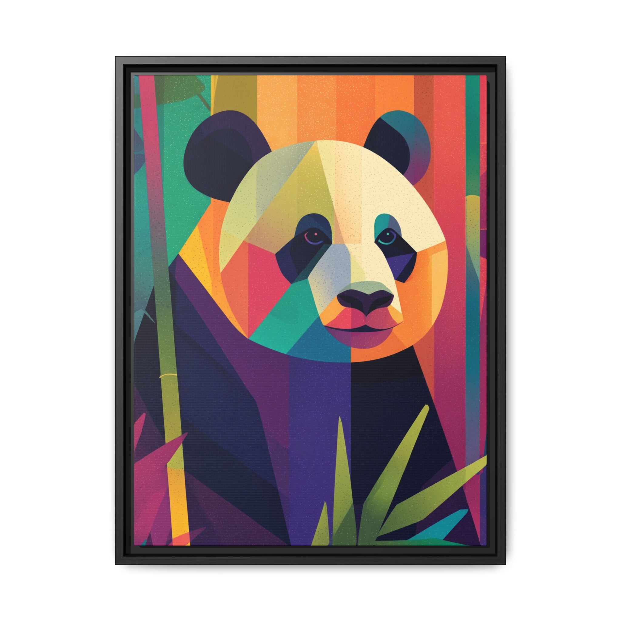 Geometric Panda Framed Print : Kaleidoscope Panda, Digital Art Illustration   |  Personalized & Custom Orders Available